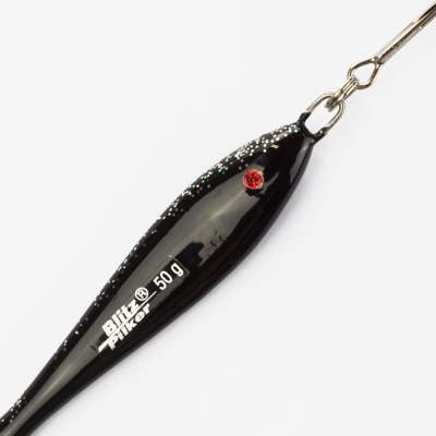 Blitz Pilker Pilker Kiel (Kieler Blitz) 15 50g schwarz/silberglimmer - 50g - 1Stück