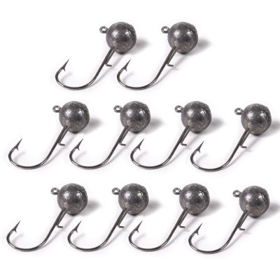 DLT Round Jighead - Bleikopf Hakengröße 1 - 5g - 10 Stück