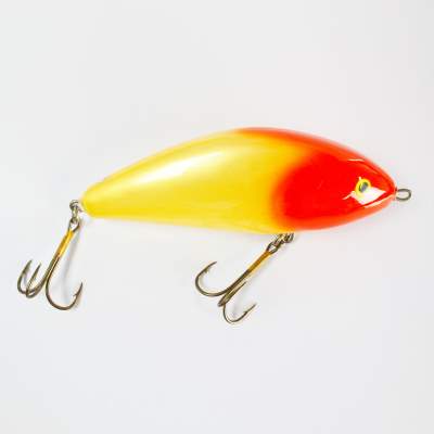 Salmo Fatso Pull- Jerkbait floating 14,0cm RH, 14cm - Red Head - 85g - 1Stück