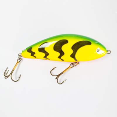 Salmo Fatso Pull- Jerkbait sinking 14,0cm GT, 14cm - Green Tiger - 115g - 1Stück