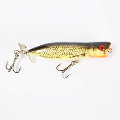 Salmo Spittin Rover Prop Popper floating 7,0cm PBO, - 7cm - Pearl Black Orange - 11g - 1Stück