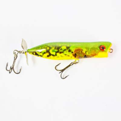 Salmo Spittin Rover Prop Popper floating 7,0cm YF, 7cm - Yellow Frog - 11g - 1Stück