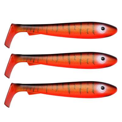 Svartzonker Sweden McRubber BigBass - Gummishad 12.5cm - Red Tiger - 21g - 3 Stück