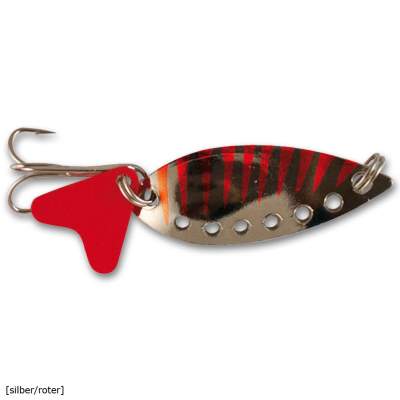 Roy Fishers Cyberhole Blinker 5,0cm 20,0g silber rote Streifen 55mm - silber rote Streifen - 20g - 1Stück