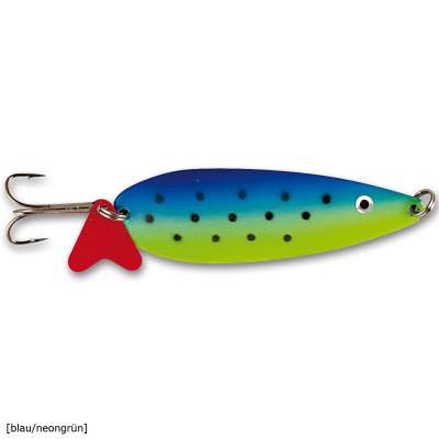 Roy Fishers Northern Pike Blinker B/NG 20 78mm - blau/neongrün - 20g - 1Stück