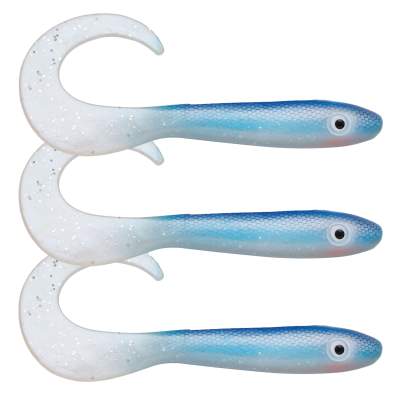 Svartzonker Sweden McRubber Tail Twister 23cm Twister Gummifische 35g - 3 Stück - Blue Pearl