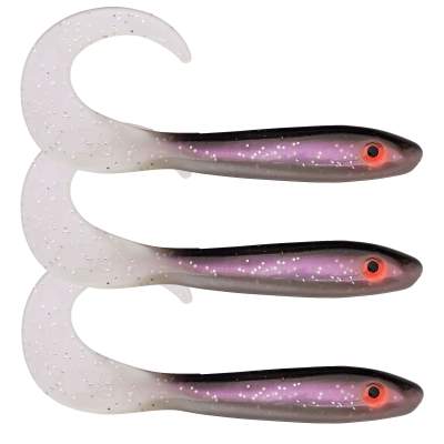 Svartzonker Sweden McRubber Tail Twister 23cm Twister Gummifische 35g - 3 Stück - White Fish