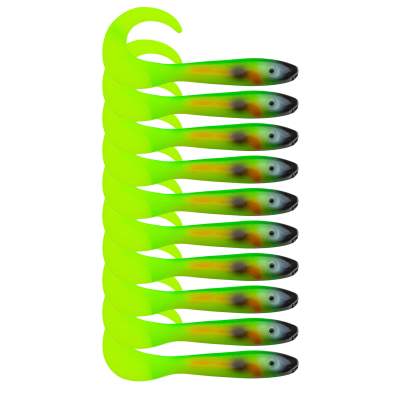 Svartzonker Sweden McRubber Tail Twister, 11cm - Parrot - 4.5g - 10 Stück