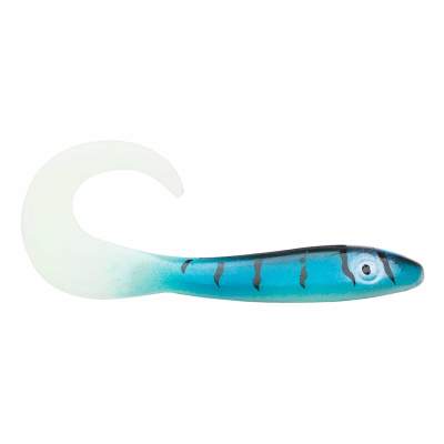 Svartzonker Sweden McRubber Tail Twister Barsch Gummiköder 11cm - Glow Mackerel - 4.5g - 10 Stück