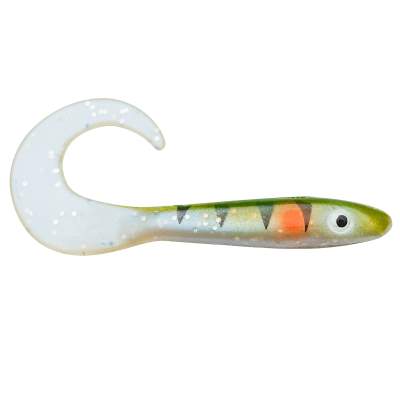 Svartzonker Sweden McRubber Tail Twister, 11cm - UV Perch - 4.5g - 10 Stück