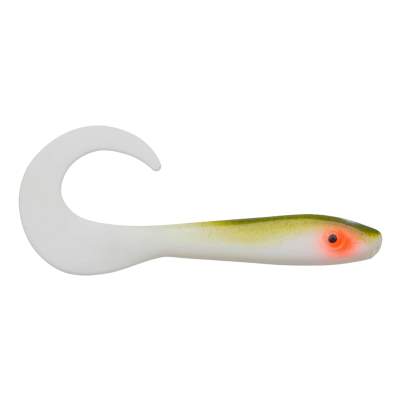 Svartzonker Sweden McRubber Tail Twister Barsch Gummiköder 11cm - Olive White - 4.5g - 10 Stück