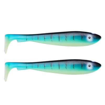 Svartzonker Sweden McRubber Shad Gummishad 23cm - Glow Makrill - 63g - 2 Stück