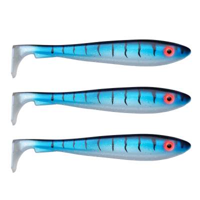 Svartzonker Sweden McRubber Classic Shad 17cm - Gummishad 29g - 3 Stück - UV Pearl Makrill C16