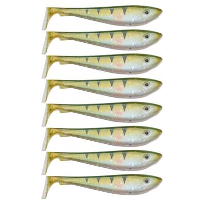 Svartzonker Sweden McRubber Shad, 9cm - 6g - 8 Stück - UV Perch C17