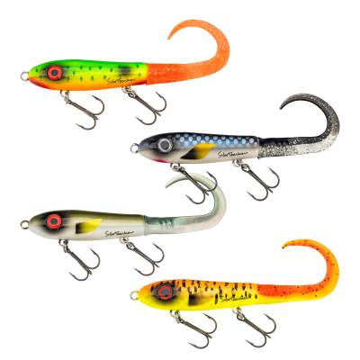 Svartzonker Sweden McTail Junior 8,5/15,5cm - Jerkbait 35g - Fire Tiger C3