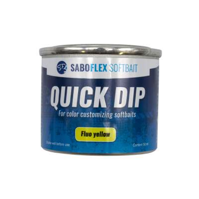 Svartzonker Sweden SaBoFlex Softbait Quick Dip Gummifisch Farbe 50 ml - Fluo Yellow