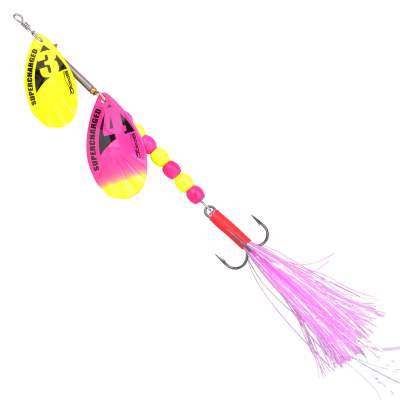 SPRO Supercharged weigted Tandem Spinner 18g Cotton Candy 20cm - Cotton Candy - 18g - Gr.2 - Gr.3-4 - 1Stück