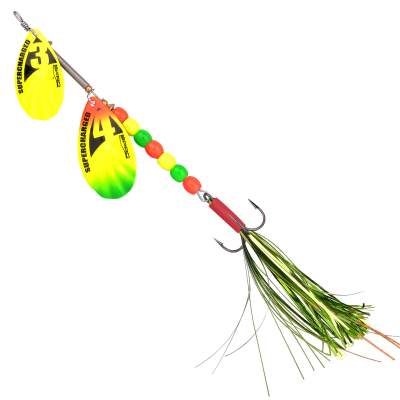 SPRO Supercharged weigted Tandem Spinner 18g Firetiger 20cm - Firetiger - 18g - Gr.2 - Gr.3-4 - 1Stück