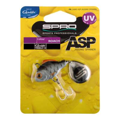 SPRO ASP Jiggin' Spinner UV 28g Roach Jig Spinner - 28g - Roach - 1Stück