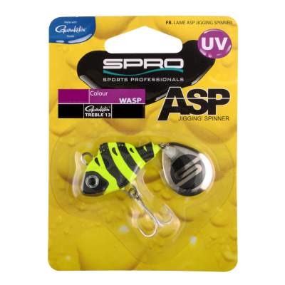 SPRO ASP Jiggin' Spinner UV 28g Wasp, - 28g - Wasp - 1Stück