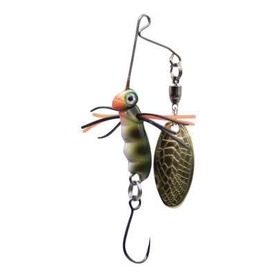 SPRO Micro Larva Spinnerbait Mini Spinnerbait Single Hook - 4cm - 7g - Perch - 1Stück