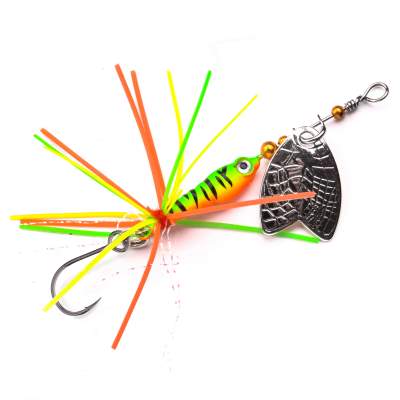 SPRO Larva Mayfly Micro Spinner Spinner Single Hook - 5cm - 4g - Firetiger - 1Stück