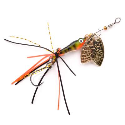 SPRO Larva Mayfly Micro Spinner, Single Hook - 5cm - 4g - Perch - 1Stück