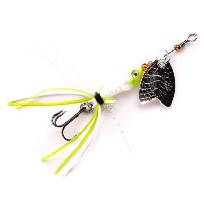 SPRO Larva Mayfly Micro Spinner, Treble Hook - 5cm - 4g - UV Pearl - 1Stück