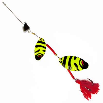 SPRO Power Catcher Tandem Spinner 16cm 23g Aussie Poison Frog, 16cm - Aussie Poison Frog - 23g - Gr.1/0 - 1Stück