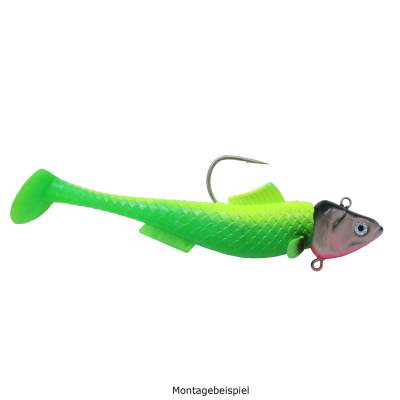 Seawaver Lures Uni-Jig 150 -GER Handmade FB 150g - fluo/blackmagic