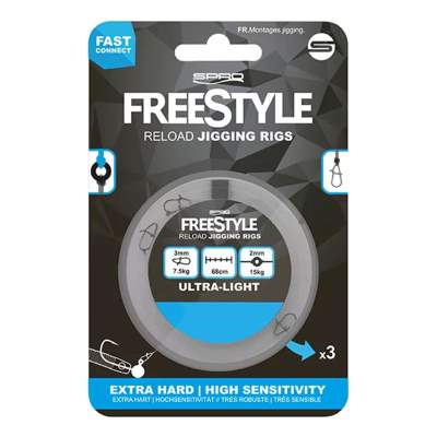 Spro Freestyle Reload Jigging Rig 32 - 0,32mm - 3Stück