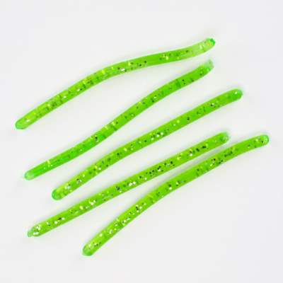 SPRO Spaghettis T/CH/GL, Transparent Chartreuse Glitter - 5Stück