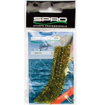 SPRO Spaghettis T/BR/GL Transparent Braun Glitter - 5Stück