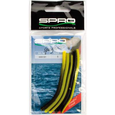 SPRO Spaghettis SCH/GE Schwarz Gelb- 5Stück