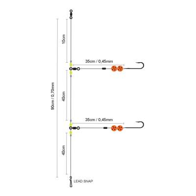 SPRO Salt Rig #7 Brandungsvorfach 90cm - 1Stück