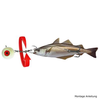 SPRO Salty Beast Halibut 360 Rig 150g, 15cm - 150g - Gr.6/0 + 4/0 - 1,2 - 1Stück