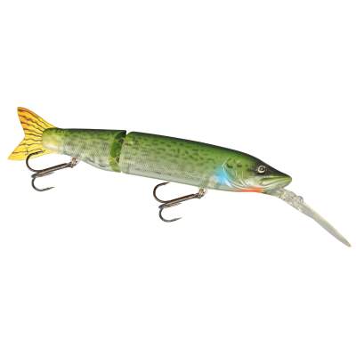 SPRO Kaminari Pike Short Lip 145 Wobbler Green Ghost Pike, - 14,5cm - Green Ghost Pike Orange Belly - 36g - Gr.2 - 1Stück