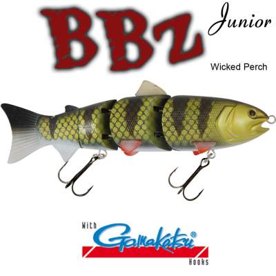 SPRO BBZ-1 6 Swimbait slow sinking Wicked Perch 18cm - wicked perch - 59g - 1Stück