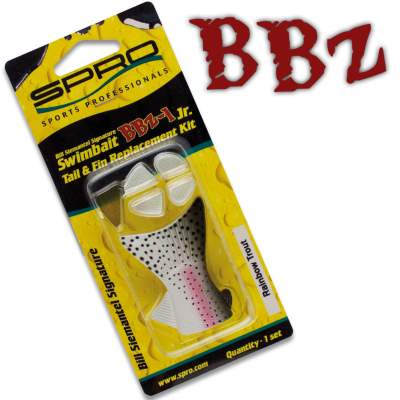 SPRO BBZ-1 Swimbait Fins & Tail replacements Set 18 GR 18cm - Glossy Rainbow