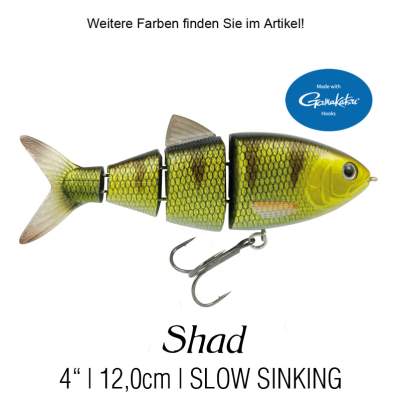 SPRO BBZ-1 4'' Shad Swimbait floating Wicked Perch 12cm - Wicked Perch - 21g - 1Stück