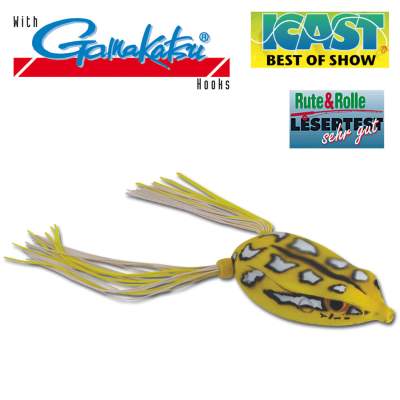 SPRO Dean Rojas Bronzeye Frog 65 RW/G 6,5cm - regenwald gelb - 17,5g - 1Stück