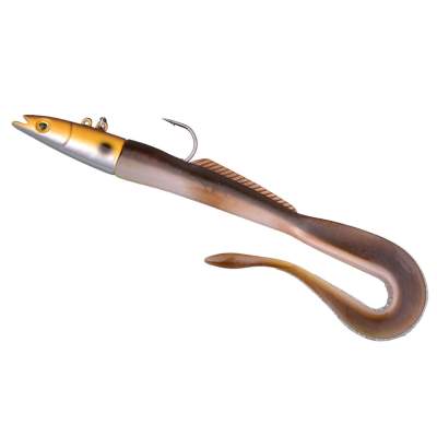 SPRO Salty Beast Hyper Eel Sandaal Jig 17cm 50g Natural, - 17cm - Dirty Gold - Gr.4/0 - 3Stück