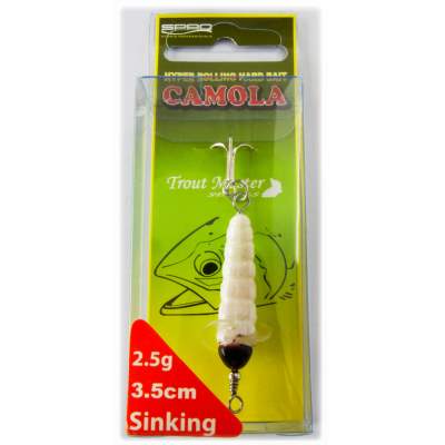 Spro Trout Master Camola Bienenmadenimitation White 3,5cm - White - 2,5g
