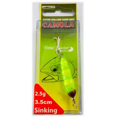 Spro Trout Master Camola - Forellenköder 3,5cm - Yellow/Green - 2,5g