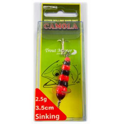 Spro Trout Master Camola Bienenmadenimitation Red/ Black 3,5cm - Red/Black - 2,5g