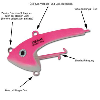 Seawaver Lures Giant Jighead NPF 60, - neonpink/fluo - 60g - 1Stück