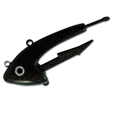 Seawaver Lures Giant Jighead Spezial SG 400 schwarz/glitter - 400g - 1Stück