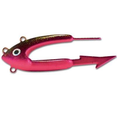 Seawaver Lures Giant Jighead Dead Bait Baithead SGNP 400 schwarz glitter/neonpink - 400g - 1Stück
