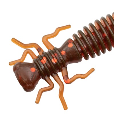 Senshu Nymph Crawler Insektenköder 4cm - Motoroil Red FLK - 0.47g - 10 Stück