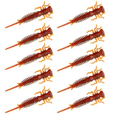 Senshu Nymph Crawler Insektenköder 4cm - Motoroil Red FLK - 0.47g - 10 Stück